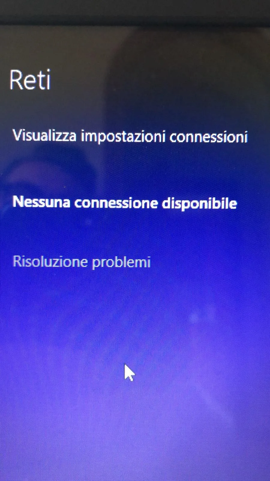 Messaggio Nessuna connessione disponibile nelle impostazioni di rete Windows